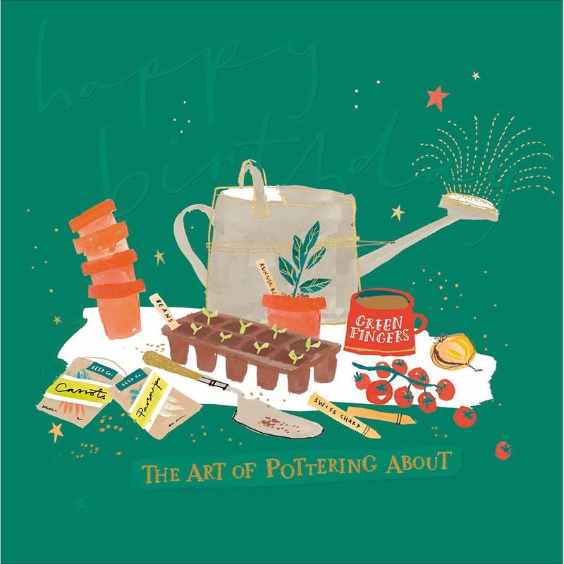 Pottering About - From the Merlot collection by Paula Reece.