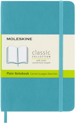 Moleskine Pocket Reef Blue Softcover Plain Notebook Moleskine Pocket Reef Blue Softcover Plain Notebook