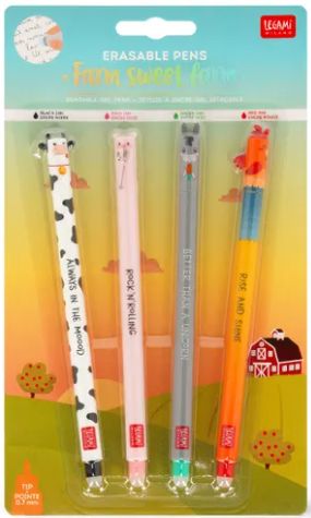 Farm Sweet Farm - Legami Erasable Pen Set