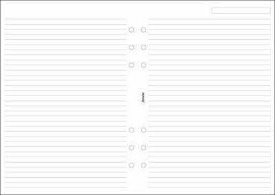 Filofax A5 White Ruled Notepaper