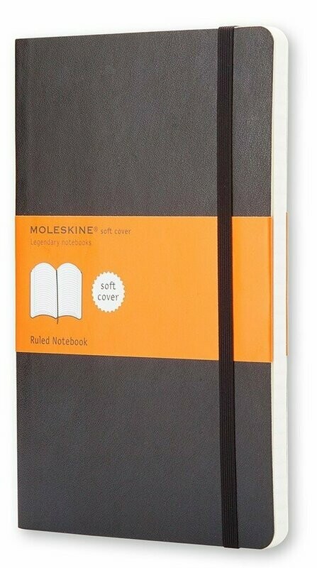 Moleskine Large Black Softcover Ruled Notebook Moleskine Large Black Softcover Ruled Notebook