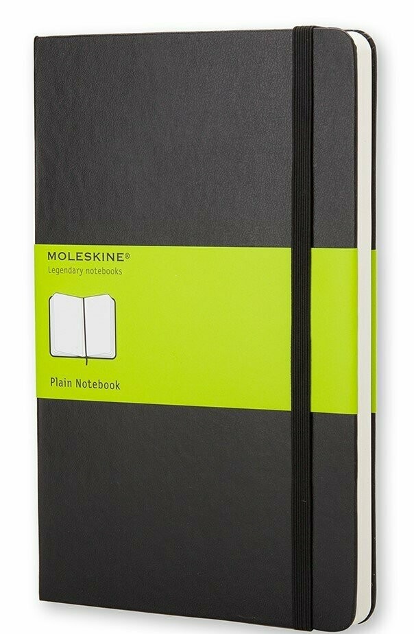 Moleskine Large Black Hardcover Plain Notebook Moleskine Large Black Hardcover Plain Notebook