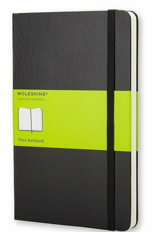 Moleskine Large Black Hardcover Plain Notebook Moleskine Large Black Hardcover Plain Notebook