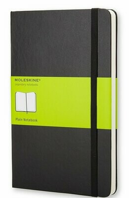 Moleskine Large Black Hardcover Plain Notebook Moleskine Large Black Hardcover Plain Notebook