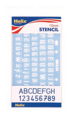 Helix 10mm Lettering Stencil Helix 10mm Lettering Stencil
