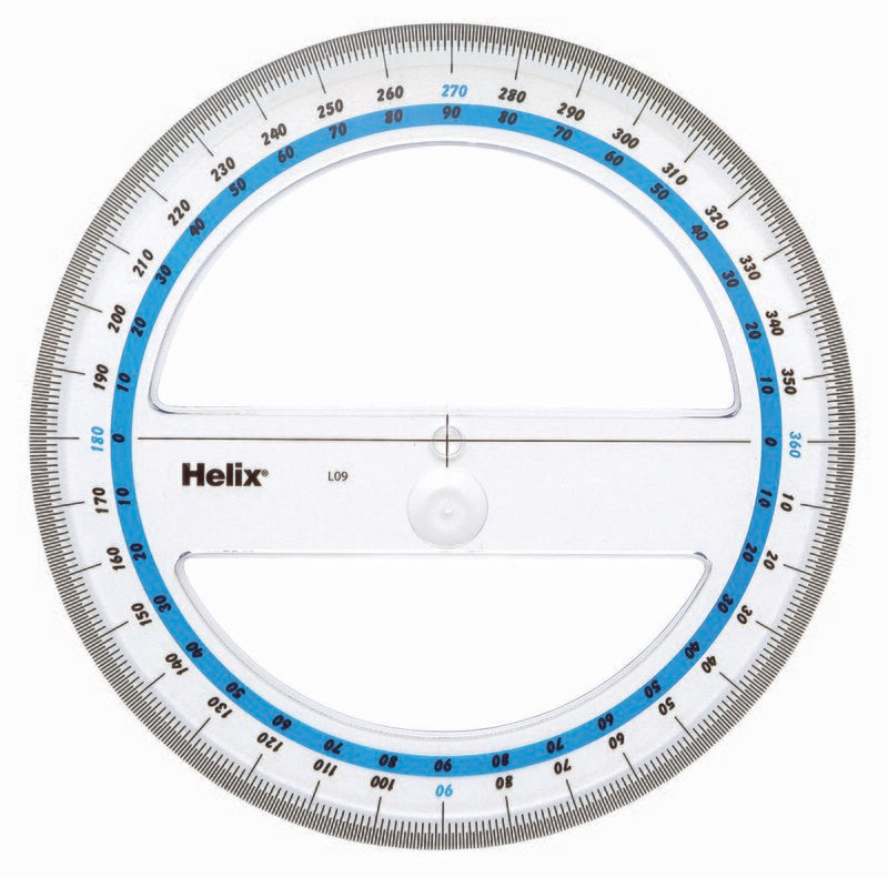 Helix 15cm 360 Degree Protractor Helix 15cm 360 Degree Protractor