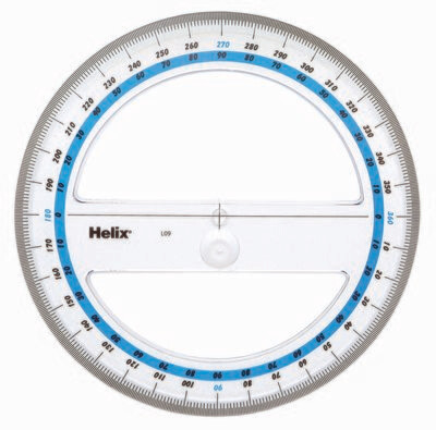 Helix 15cm 360 Degree Protractor