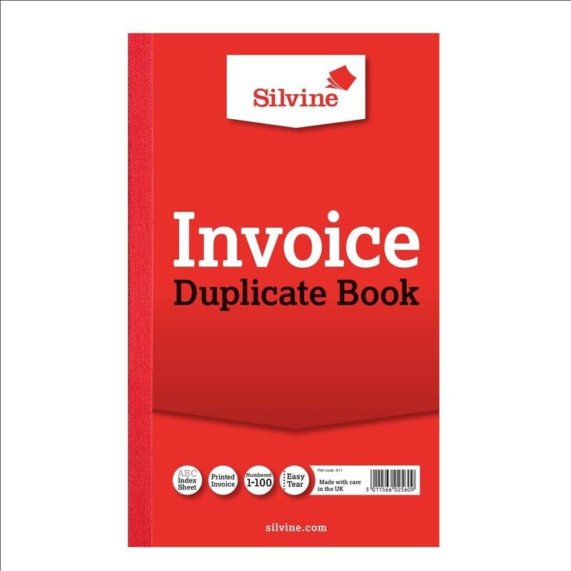 Silvine Duplicate Invoice Book Silvine Duplicate Invoice Book