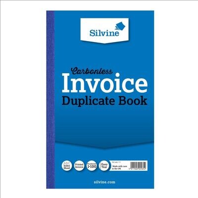 Silvine Carbonless Duplicate Invoice Book Silvine Carbonless Duplicate Invoice Book
