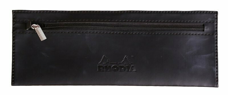 Rhodia Black Leather Pencil Case Rhodia Black Leather Pencil Case