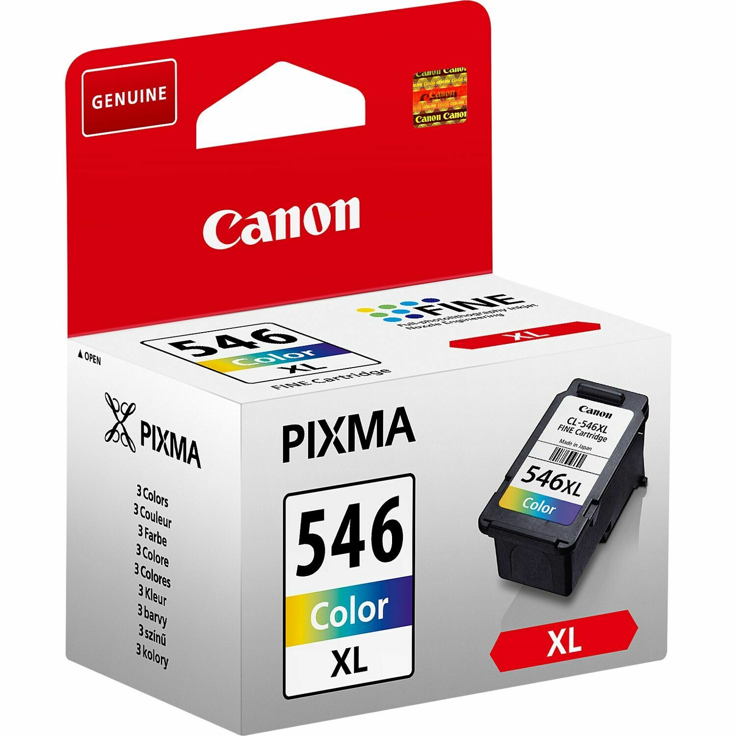 Genuine Canon CL-546XL High Capacity Tri-Colour Ink Cartridge Genuine Canon CL-546XL High Capacity Tri-Colour Ink Cartridge