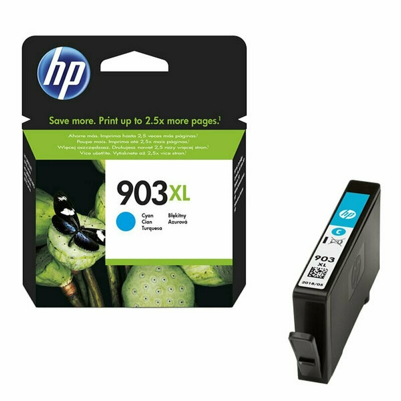 Genuine HP 903XL High Capacity Cyan Ink Cartridge (T6M03AE) Genuine HP 903XL High Capacity Cyan Ink Cartridge (T6M03AE)