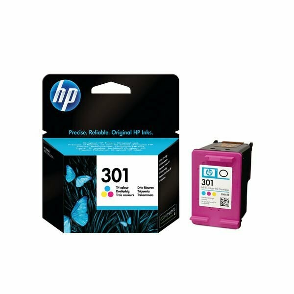 Genuine HP 301 Tri-Colour Ink Cartridge (CH562EE) Genuine HP 301 Tri-Colour Ink Cartridge (CH562EE)