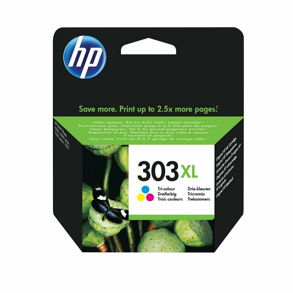 Genuine HP 303XL High Capacity Tri-Colour Ink Cartridge (T6N03AE) Genuine HP 303XL High Capacity Tri-Colour Ink Cartridge (T6N03AE)