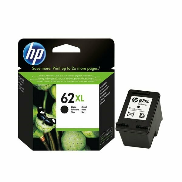 Genuine HP 62XL High Capacity Black Ink Cartridge (C2P05AE) Genuine HP 62XL High Capacity Black Ink Cartridge (C2P05AE)