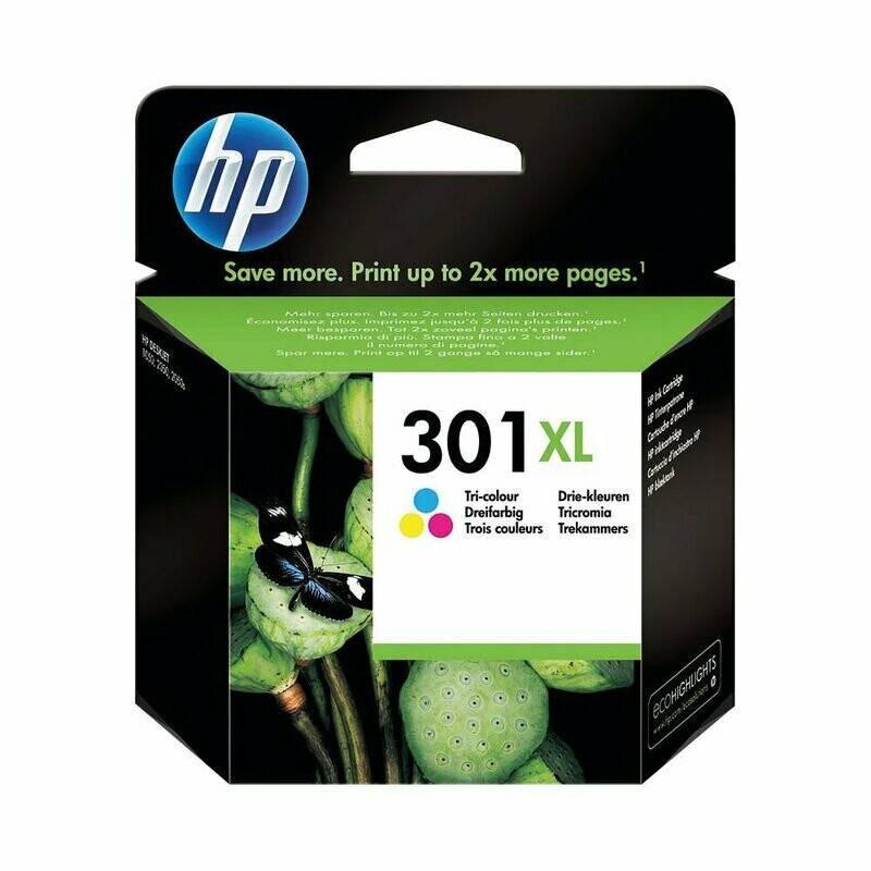 Genuine HP 301XL High Capacity Tri-Colour Ink Cartridge (CH564EE) Genuine HP 301XL High Capacity Tri-Colour Ink Cartridge (CH564EE)