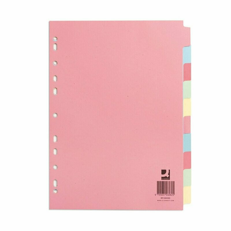 Q-Connect A4 10-Part File Divider Q-Connect A4 10-Part File Divider