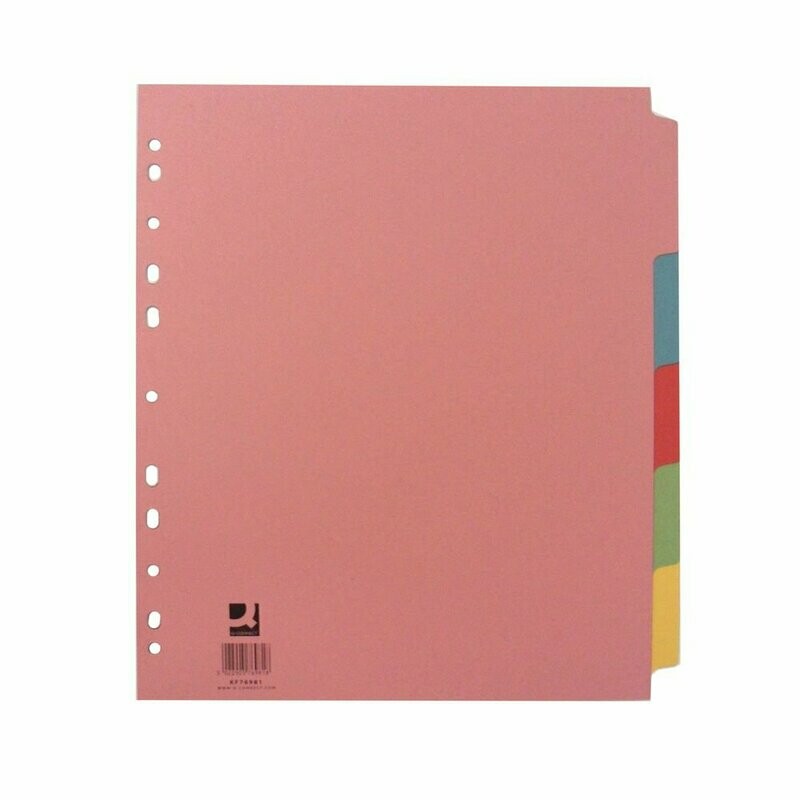 Q-Connect A4 5-Part Extra Wide File Divider Q-Connect A4 5-Part Extra Wide File Divider
