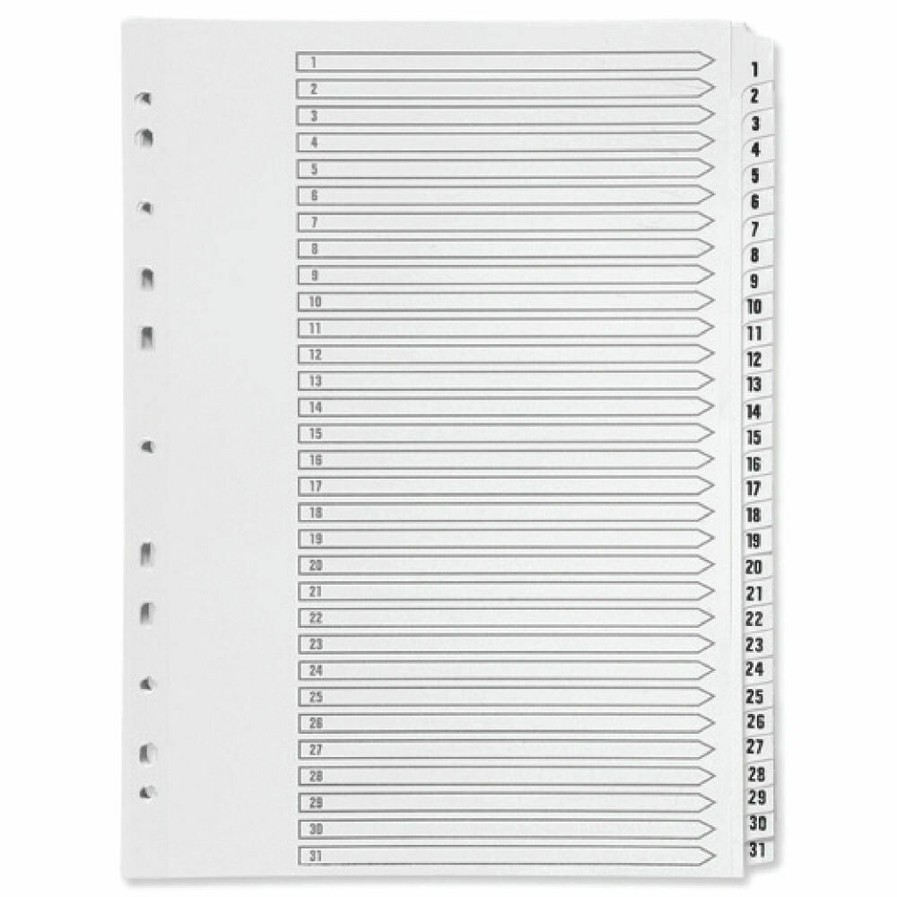 Q-Connect A4 1-31 Index File Divider Q-Connect A4 1-31 Index File Divider