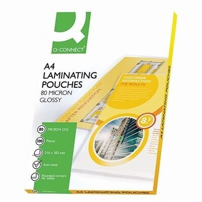 Laminating Pouches 2 x 80 [150] Microns (100 Pack)