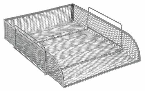 OSCO Silver Wiremesh Stacking Letter Tray OSCO Silver Wiremesh Stacking Letter Tray