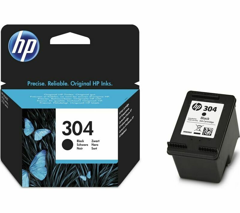 Genuine HP 304 Standard Capacity Black Ink Cartridge (N9K06AE) Genuine HP 304 Standard Capacity Black Ink Cartridge (N9K06AE)
