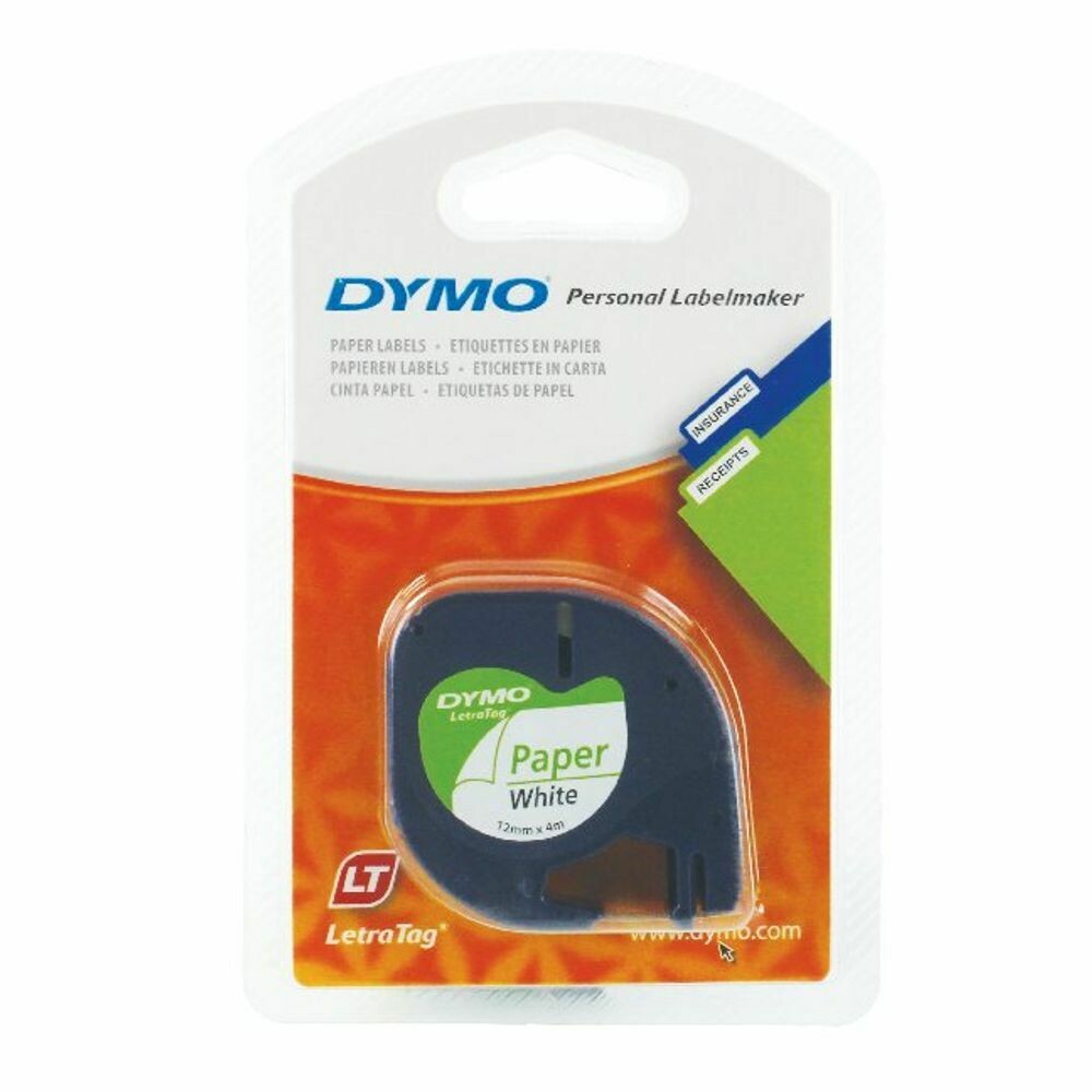 Dymo LetraTag Tape 12mm x 4m Dymo LetraTag Tape 12mm x 4m