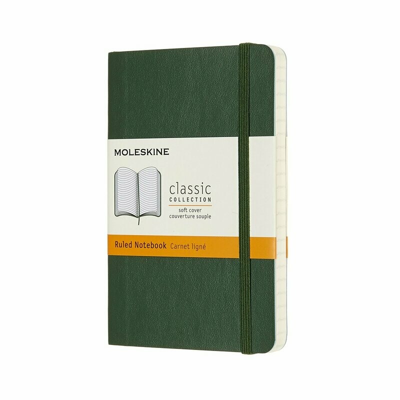 Moleskine Pocket Myrtle Green Softcover Ruled Notebook Moleskine Pocket Myrtle Green Softcover Ruled Notebook