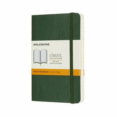 Moleskine Pocket Myrtle Green Softcover Ruled Notebook Moleskine Pocket Myrtle Green Softcover Ruled Notebook