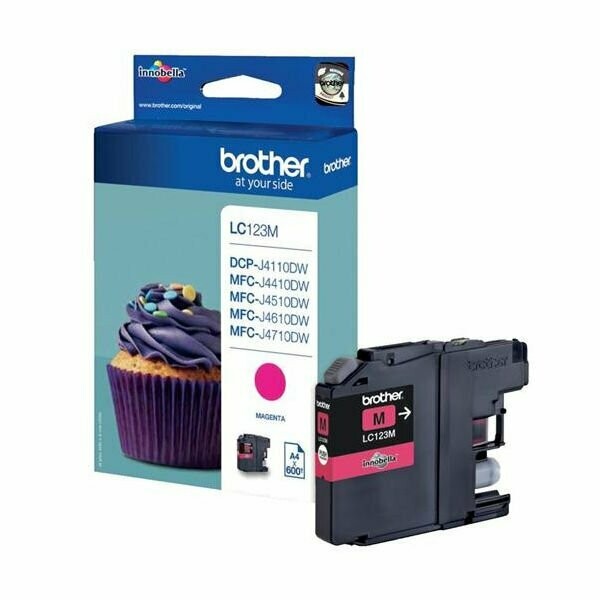 Genuine Brother LC123 Magenta Ink Cartridge Genuine Brother LC123 Magenta Ink Cartridge