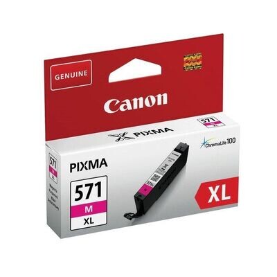 Genuine Canon CLI-571XL High Capacity Magenta Ink Cartridge Genuine Canon CLI-571XL High Capacity Magenta Ink Cartridge