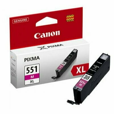 Genuine Canon CLI-551XL High Capacity Magenta Ink Cartridges Genuine Canon CLI-551XL High Capacity Magenta Ink Cartridges