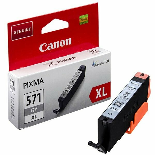 Genuine Canon CLI-571XL High Capacity Grey Ink Cartridge Genuine Canon CLI-571XL High Capacity Grey Ink Cartridge