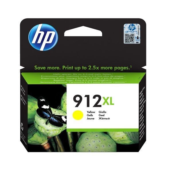 Genuine HP 912XL High Capacity Yellow Ink Cartridge (3YL83AE) Genuine HP 912XL High Capacity Yellow Ink Cartridge (3YL83AE)