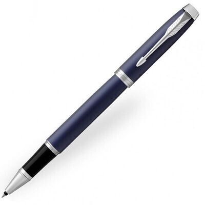 Parker IM Rollerball Pen - Matte Blue with Chrome Trim Finish Parker IM Rollerball Pen - Matte Blue with Chrome Trim Finish