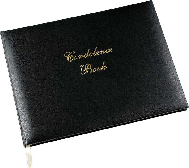 Condolence Book - Black Condolence Book - Black
