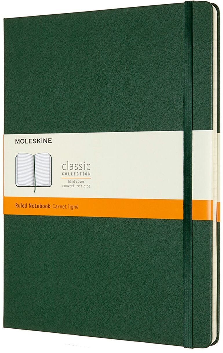 Moleskine Extra Large Myrtle Green Hardcover Ruled Notebook Moleskine Extra Large Myrtle Green Hardcover Ruled Notebook