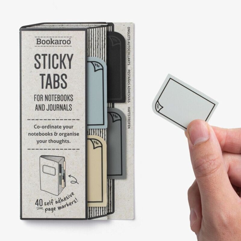 Bookaroo Sticky Tabs - Mono Bookaroo Sticky Tabs - Mono