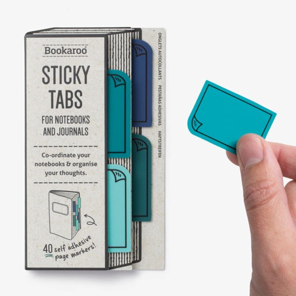 Bookaroo Sticky Tabs - Blues Bookaroo Sticky Tabs - Blues