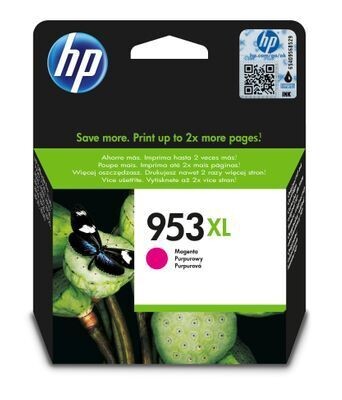 Genuine HP 953XL High Capacity Magenta Ink Cartridge (F6U17AE) Genuine HP 953XL High Capacity Magenta Ink Cartridge (F6U17AE)