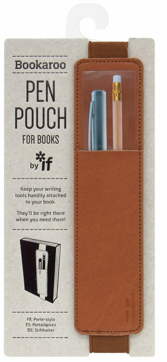 Bookaroo Pen Pouch - Brown Bookaroo Pen Pouch - Brown