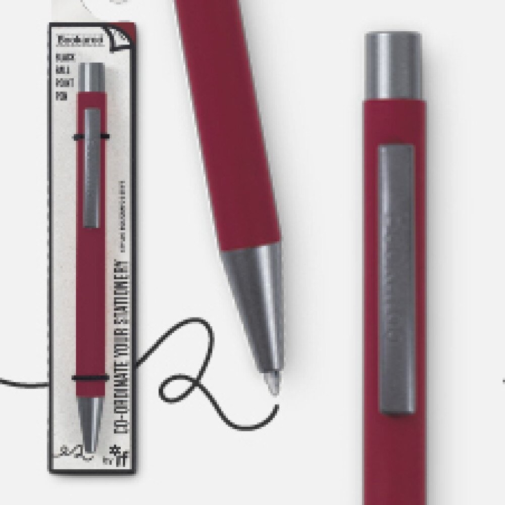 Bookaroo Ballpoint Pen - Dark Red Bookaroo Ballpoint Pen - Dark Red