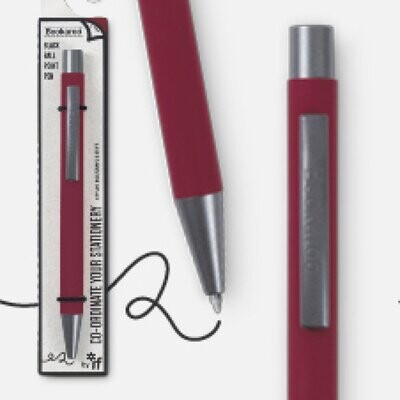 Bookaroo Ballpoint Pen - Dark Red Bookaroo Ballpoint Pen - Dark Red