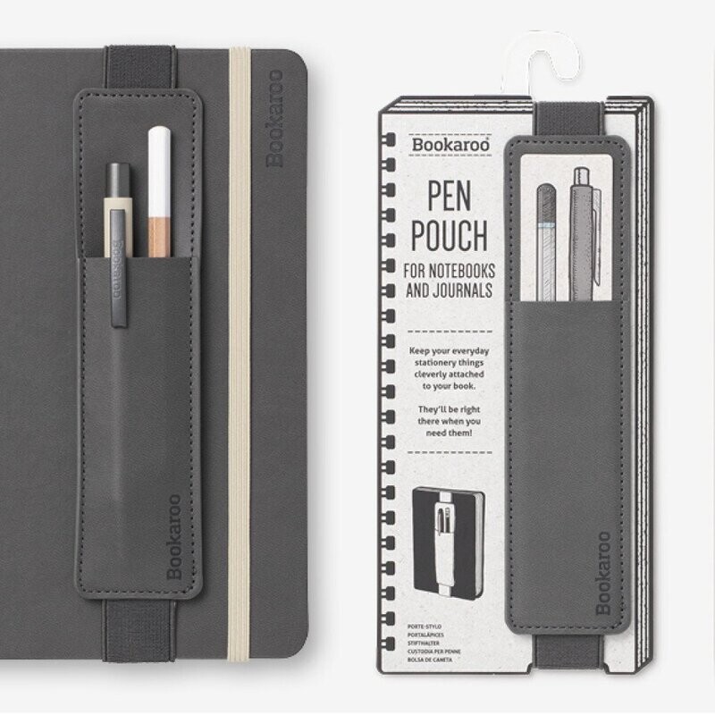 Bookaroo Pen Pouch - Charcoal Bookaroo Pen Pouch - Charcoal