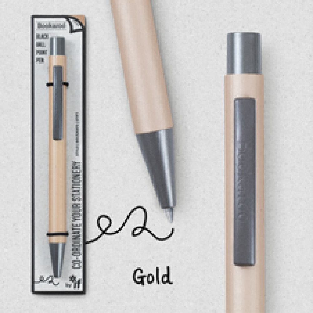 Bookaroo Ballpoint Pen - Gold Bookaroo Ballpoint Pen - Gold