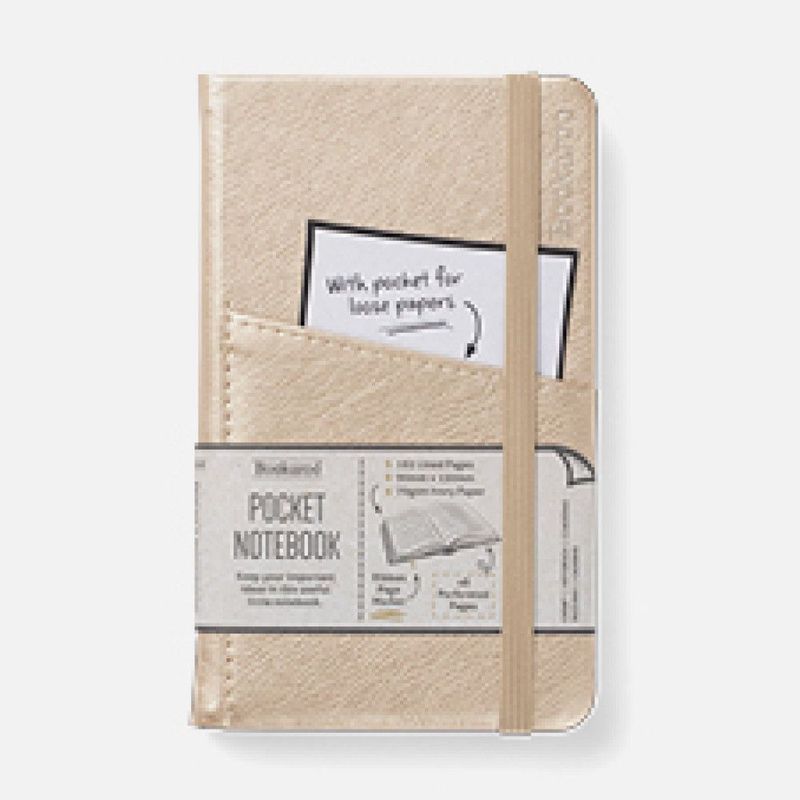 Bookaroo A6 Pocket Notebook - Gold