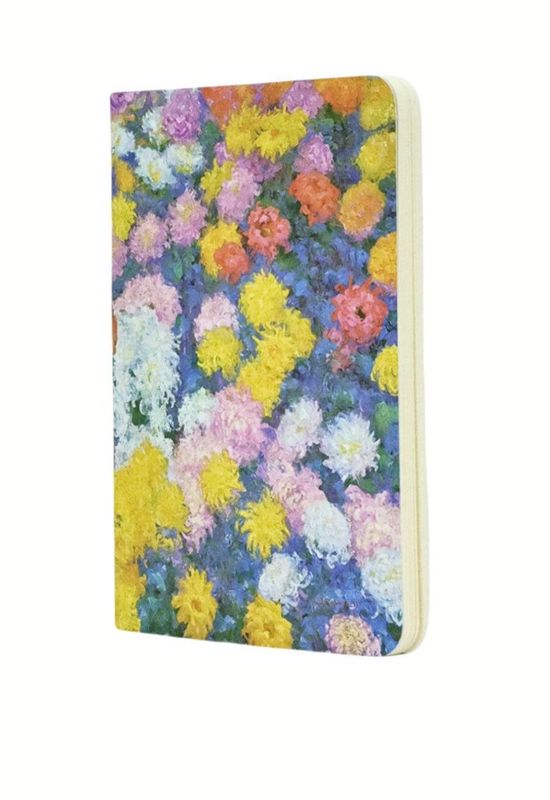 Paperblanks Cahier A6 Lined Notebook - Monet's Chrysanthemums