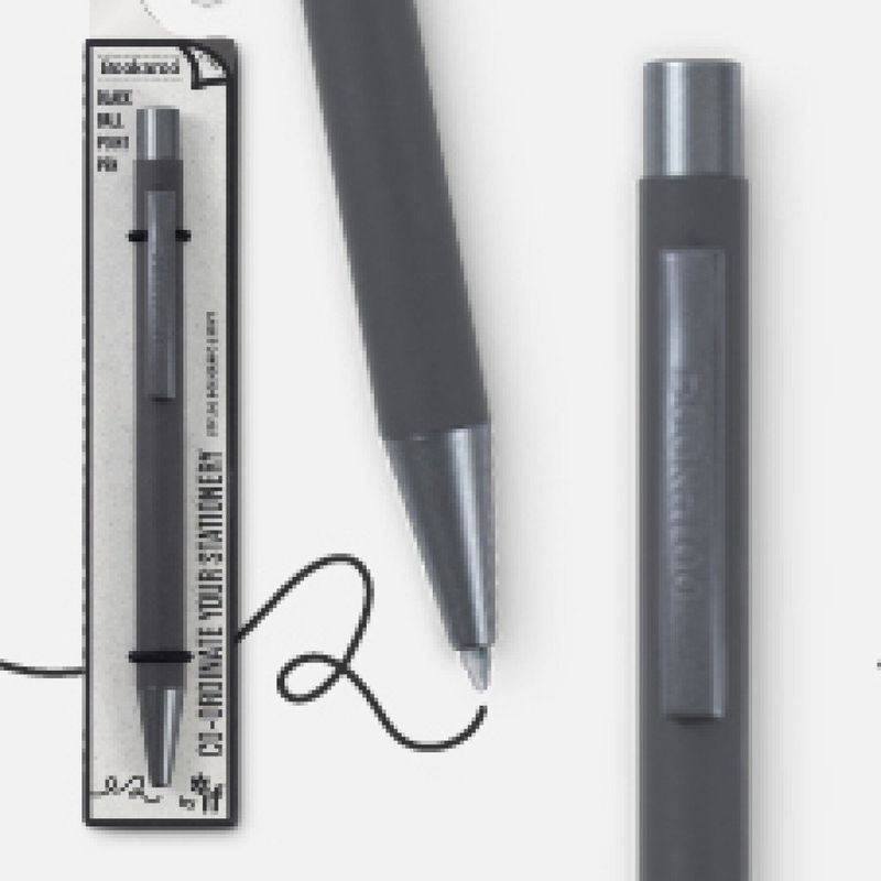 Bookaroo Ballpoint Pen - Charcoal