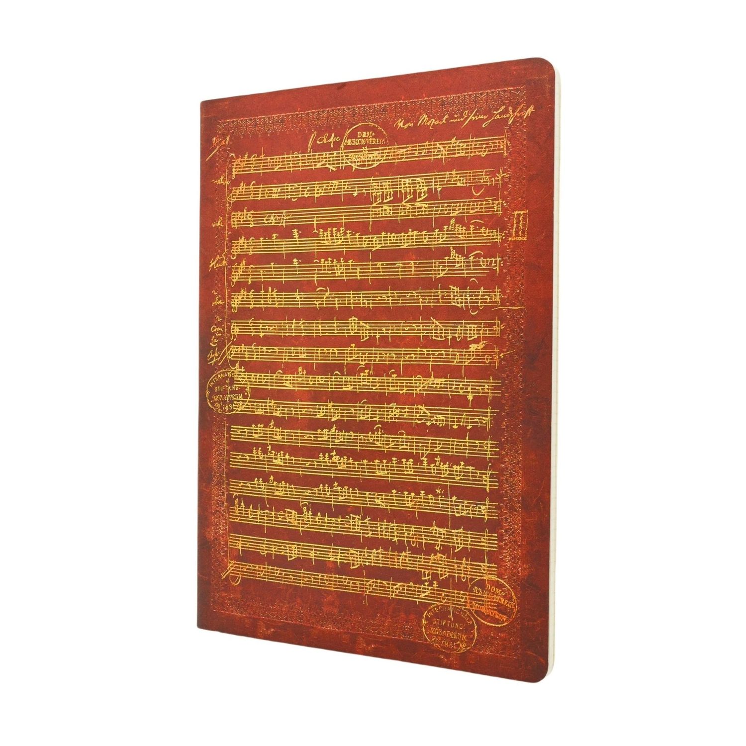 Paperblanks Cahier A4 Notebook with Musical Staves - Mozart's 'The Hunt'
