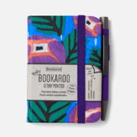 Bookaroo A7 Notebook with Tiny Pen - Purple & Turq Floral